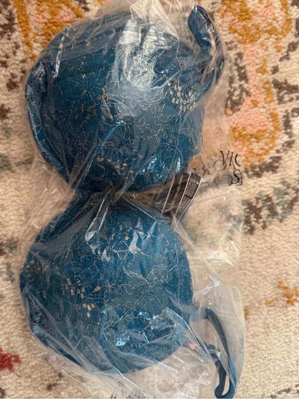 Victoria's Secret Teal Blue Lace Push-Up Bra